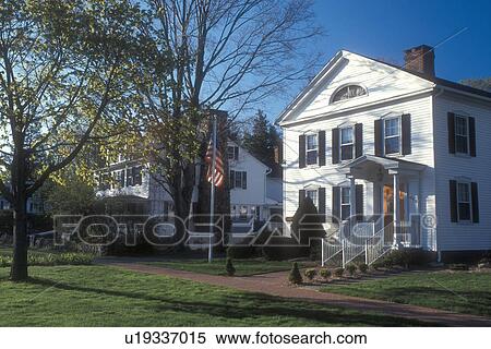 Connecticut, Houses in Historic Madison, Connecticut in the spring View Large Photo Image Stock Photography - Connecticut, Houses in Historic Madison, Connecticut in the spring . Fotosearch