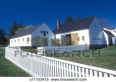 Stock Photography -  Connecticut, The House at the Hill-Stead Museum in Farmington, Connecticut in the spring . Fotosearch