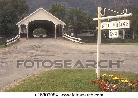 covered bridge, New Hampshire, Covered bridge in Stark Village, New Hampshire. View Large Photo Image Picture - covered bridge, New Hampshire, Covered bridge in Stark Village, New Hampshire. . Fotosearch