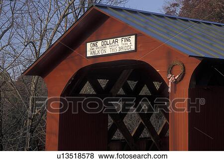 covered bridge, Vermont, Bright red Chiselville Covered Bridge c. 1870 in Arlington in Bennington County in the state of Vermont View Large Photo Image Stock Photo - covered bridge, Vermont, Bright red Chiselville Covered Bridge c. 1870 in Arlington in Bennington County in the state of Vermont . Fotosearch