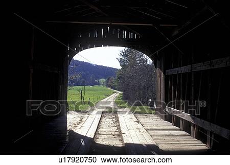 covered bridge, Vermont, VT, Interior of the Hyde or Kingsbury Covered Bridge ca. 1904 in Randolph in the spring. View Large Photo Image Stock Image - covered bridge, Vermont, VT, Interior of the Hyde or Kingsbury Covered Bridge ca. 1904 in Randolph in the spring. . Fotosearch