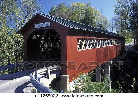 covered bridge, Vermont, VT, Arlington, Chiselville Covered Bridge, ca. 1870, in Arlington in the spring. View Large Photo Image Stock Image - covered bridge, Vermont, VT, Arlington, Chiselville Covered Bridge, ca. 1870, in Arlington in the spring.. Fotosearch