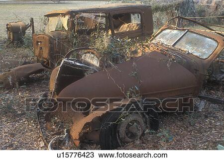 Cumberland Island, Georgia, Rusted antique cars parked on the grounds of Dungeness on Cumberland Island National Seashore, Georgia. View Large Photo Image Stock Image - Cumberland Island, Georgia, Rusted antique cars parked on the grounds of Dungeness on Cumberland Island National Seashore, Georgia.. Fotosearch
