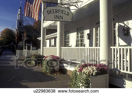 Deerfield, Massachusetts, The Deerfield Inn in Historic Deerfield View Large Photo Image Stock Photo - Deerfield, Massachusetts, The Deerfield Inn in Historic Deerfield . Fotosearch
