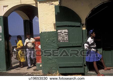 Dominica, Caribbean, Roseau, Caribbean Islands, Post Office in downtown Roseau the capital of the island of Dominica. View Large Photo Image Stock Image - Dominica, Caribbean, Roseau, Caribbean Islands, Post Office in downtown Roseau the capital of the island of Dominica.. Fotosearch