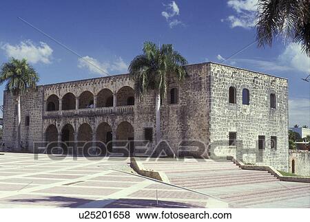 Dominican Republic, Santo Domingo, Caribbean, Caribbean Islands, Columbus Alcazar circa 1510 home of Columbus' son Diego in Santo Domingo the capital city of the Dominican Republic. View Large Photo Image Stock Photo - Dominican Republic, Santo Domingo, Caribbean, Caribbean Islands, Columbus Alcazar circa 1510 home of Columbus' son Diego in Santo Domingo the capital city of the Dominican Republic.. Fotosearch