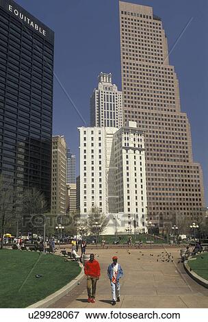 downtown, Atlanta, Georgia, Downtown skyline of Atlanta from Woodruff Park in the early spring in the state of Georgia. View Large Photo Image Stock Photo - downtown, Atlanta, Georgia, Downtown skyline of Atlanta from Woodruff Park in the early spring in the state of Georgia. . Fotosearch