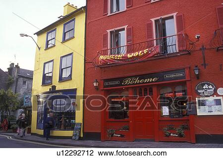 Europe, Republic of Ireland, Ireland, Kinsale, Colorful shops and restaurants adorn the picturesque town of Kinsale in County Cork. View Large Photo Image Stock Image - Europe, Republic of Ireland, Ireland, Kinsale, Colorful shops and restaurants adorn the picturesque town of Kinsale in County Cork. . Fotosearch