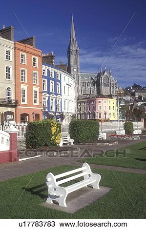 Europe, Republic of Ireland, Ireland, Cobh, Colorful buildings decorate the town of Cobh in County Cork. View Large Photo Image Stock Image - Europe, Republic of Ireland, Ireland, Cobh, Colorful buildings decorate the town of Cobh in County Cork. . Fotosearch