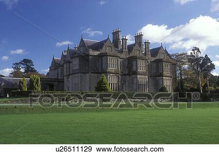 Stock Photo -  Europe, Republic of Ireland, Ireland, Killarney, Muckross House in Killarney in County Kerry.. Fotosearch