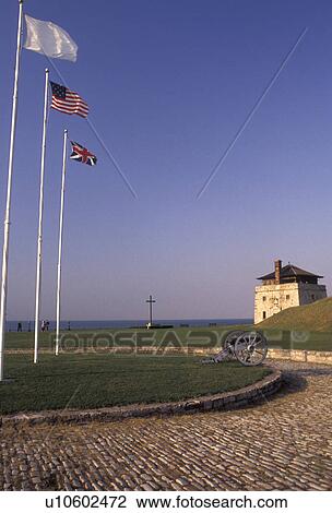 fort, New York, Flags at Old Fort Niagara at Old Fort Niagara State Park in Youngstown in the state of New York View Large Photo Image Stock Image - fort, New York, Flags at Old Fort Niagara at Old Fort Niagara State Park in Youngstown in the state of New York . Fotosearch