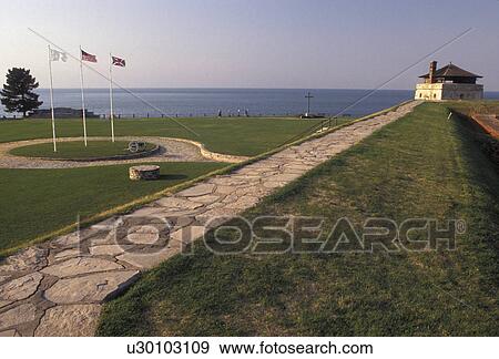 Stock Photo -  fort, New York, Old Fort Niagara at Old Fort Niagara State Park in Youngstown in the state of New York . Fotosearch