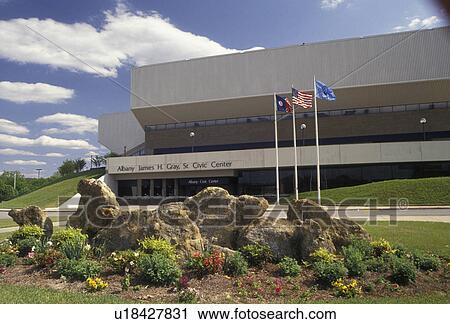 Stock Image -  Georgia, James H. Gray Sr. Civic Center in Albany in the state of Georgia. . Fotosearch