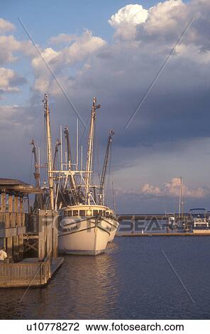 Georgia, Shrimp boats, Fishing boats moored at dock on the St. Marys River in St. Marys, Georgia. View Large Photo Image Stock Image - Georgia, Shrimp boats, Fishing boats moored at dock on the St. Marys River in St. Marys, Georgia.. Fotosearch