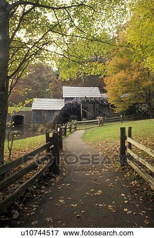grist mill, Mabry Mills, Blue Ridge Parkway, Virginia, Blue Ridge, Appalachian Mountains, Scenic grist mill along the Blue Ridge Parkway in the fall in the state of Virginia. View Large Photo Image Stock Photo - grist mill, Mabry Mills, Blue Ridge Parkway, Virginia, Blue Ridge, Appalachian Mountains, Scenic grist mill along the Blue Ridge Parkway in the fall in the state of Virginia.. Fotosearch