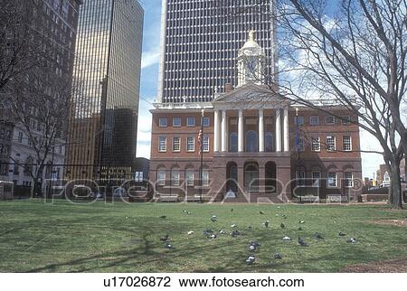 Stock Image -  Hartford, Connecticut, The Old State House, Federal Style building of the Old State House built in 1796 in the capital city of Hartford, Connecticut.. Fotosearch