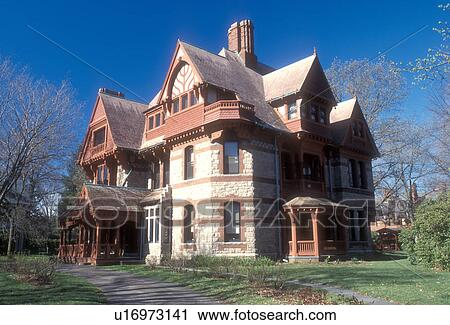 Hartford, Mark Twain, Connecticut, Mark Twain House in early spring in the capital city of Hartford, Connecticut. View Large Photo Image Stock Image - Hartford, Mark Twain, Connecticut, Mark Twain House in early spring in the capital city of Hartford, Connecticut.. Fotosearch