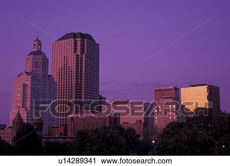 Hartford, skyline, Connecticut, Downtown skyline of Hartford at sunset in the state of Connecticut. View Large Photo Image Stock Image - Hartford, skyline, Connecticut, Downtown skyline of Hartford at sunset in the state of Connecticut. . Fotosearch