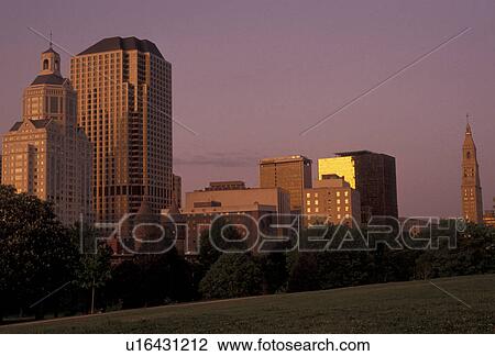 Hartford, skyline, Connecticut, Downtown skyline of Hartford at sunset in the state of Connecticut. View Large Photo Image Stock Image - Hartford, skyline, Connecticut, Downtown skyline of Hartford at sunset in the state of Connecticut. . Fotosearch