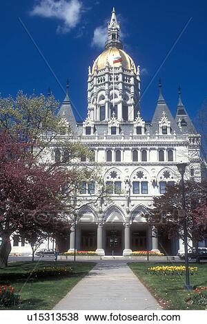 Hartford, State Capitol, Connecticut, State House, The Gothic style State Capitol of Hartford, Connecticut in the spring. View Large Photo Image Stock Photo - Hartford, State Capitol, Connecticut, State House, The Gothic style State Capitol of Hartford, Connecticut in the spring.. Fotosearch