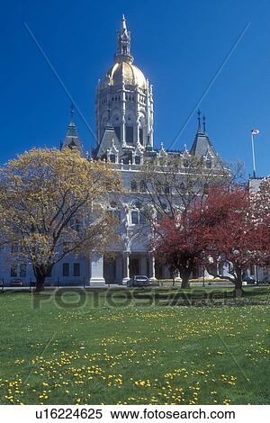 Hartford, State Capitol, State House, Connecticut, The Gothic style State Capitol of Hartford, Connecticut in the spring. View Large Photo Image Stock Photography - Hartford, State Capitol, State House, Connecticut, The Gothic style State Capitol of Hartford, Connecticut in the spring.. Fotosearch