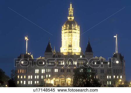 Hartford, State Capitol, State House, Connecticut, The State Capitol of Hartford, Connecticut illuminated at night. View Large Photo Image Stock Photography - Hartford, State Capitol, State House, Connecticut, The State Capitol of Hartford, Connecticut illuminated at night.. Fotosearch