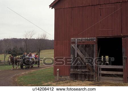 Hay Ride Barn New Jersey Living History Farm A Team Of Horses