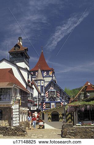 Helen, Georgia, Alpine village of Helen in the state of Georgia., View Large Photo Image Stock Photography - Helen, Georgia, Alpine village of Helen in the state of Georgia., . Fotosearch