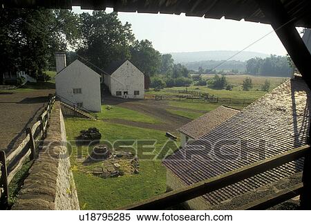 Hopewell Furnace, Pennsylvania, Scenic view of the buildings at Hopewell Furnace National Historical Site in the state of Pennsylvania.,  View Large Photo Image Stock Photography -  Hopewell Furnace, Pennsylvania, Scenic view of the buildings at Hopewell Furnace National Historical Site in the state of Pennsylvania., . Fotosearch
