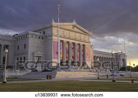Stock Image -  Illinois, Chicago, The Field Museum in Chicago., . Fotosearch
