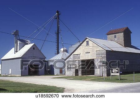 Stock Image -  Iowa, Amana Society Farms & Forestry at Amana Colonies. Fotosearch