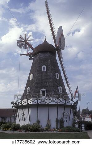 Iowa, Elk Horn, Windmill at Danish Museum & Welcome Center in Elk Horn View Large Photo Image Stock Image - Iowa, Elk Horn, Windmill at Danish Museum & Welcome Center in Elk Horn . Fotosearch