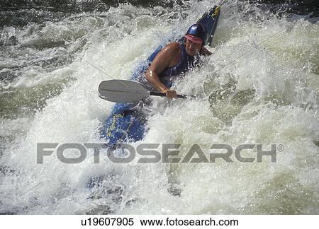 kayaking, white water, kayaker, Ocoee River, Tennessee, Appalachian Mountains, Man white water kayaking on the Ocoee River in Cherokee National Forest in the state of Tennessee. View Large Photo Image Stock Photography - kayaking, white water, kayaker, Ocoee River, Tennessee, Appalachian Mountains, Man white water kayaking on the Ocoee River in Cherokee National Forest in the state of Tennessee.. Fotosearch