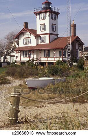 lighthouse, Wildwood, New Jersey, Hereford Inlet Lighthouse (victorian) ca. 1874 along the Atlantic coast in North Wildwood in the state of New Jersey. View Large Photo Image Stock Image - lighthouse, Wildwood, New Jersey, Hereford Inlet Lighthouse (victorian) ca. 1874 along the Atlantic coast in North Wildwood in the state of New Jersey. . Fotosearch