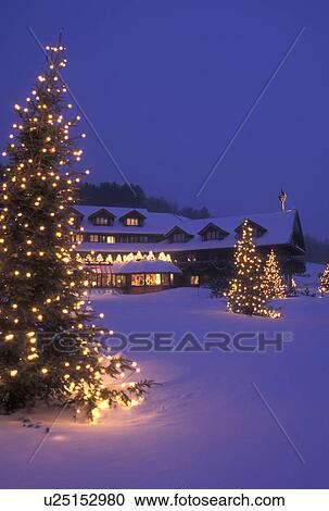 stock photography of lodge resort inn trapp family lodge christmas x mas xmas winter trees vermont the snow covered trapp family lodge is - The Christmas Lodge stock photography of lodge resort inn trapp family lodge christmas x mas xmas winter trees vermont the snow covered trapp family lodge is - The Christmas Lodge