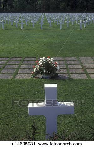 Luxembourg, General George Patton's Gravesite at the American Cemetery in Luxembourg. View Large Photo Image Stock Image - Luxembourg, General George Patton's Gravesite at the American Cemetery in Luxembourg.. Fotosearch