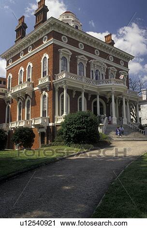 Macon, Georgia, The 1855 Italianate Hay House a 24-room Italian Renaissance revival villa in Macon in the state of Georgia View Large Photo Image Stock Image - Macon, Georgia, The 1855 Italianate Hay House a 24-room Italian Renaissance revival villa in Macon in the state of Georgia . Fotosearch