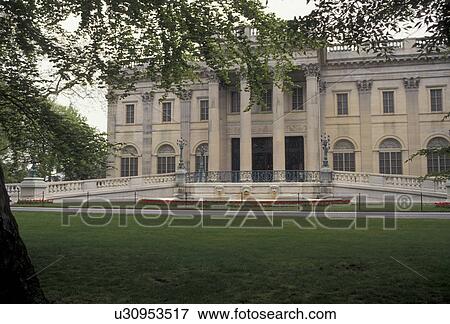 mansion, Newport, Marble House, chateau, Rhode Island, Marble House a white columned mansion in Newport in the state of Rhode Island. View Large Photo Image Stock Photo - mansion, Newport, Marble House, chateau, Rhode Island, Marble House a white columned mansion in Newport in the state of Rhode Island. . Fotosearch
