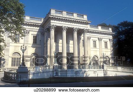 mansion, Newport, Rhode Island, The white column mansion of the Marble House in Newport, Rhode Island. View Large Photo Image Stock Photo - mansion, Newport, Rhode Island, The white column mansion of the Marble House in Newport, Rhode Island.. Fotosearch