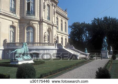 mansion, Newport, Rhode Island, The Elms a neoclassical mansion in Newport, Rhode Island. View Large Photo Image Stock Photograph - mansion, Newport, Rhode Island, The Elms a neoclassical mansion in Newport, Rhode Island.. Fotosearch