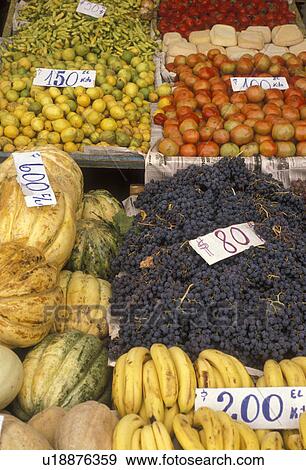 market, fruit, Chile, Fresh produce displayed at an outdoor market in Valdivia in the South-Central Region in Chile. View Large Photo Image Stock Photo - market, fruit, Chile, Fresh produce displayed at an outdoor market in Valdivia in the South-Central Region in Chile. . Fotosearch