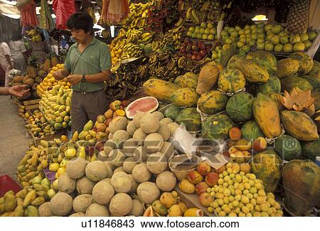 market, Mexico, San Miguel de Allende, A man displays his fresh produce at a street market in San Miguel de Allende in the state of Guanajuato. View Large Photo Image Stock Image - market, Mexico, San Miguel de Allende, A man displays his fresh produce at a street market in San Miguel de Allende in the state of Guanajuato.. Fotosearch
