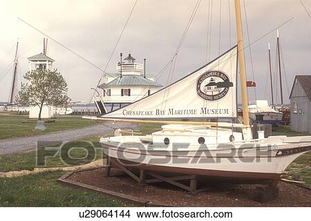 Maryland, Chesapeake Bay Maritime Museum, St. Michaels, Historic boat displayed at the Chesapeake Bay Maritime Museum in St. Michaels on the Chesapeake Bay in Maryland. View Large Photo Image Picture - Maryland, Chesapeake Bay Maritime Museum, St. Michaels, Historic boat displayed at the Chesapeake Bay Maritime Museum in St. Michaels on the Chesapeake Bay in Maryland.. Fotosearch