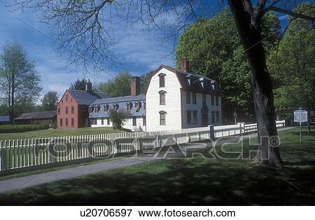 Massachusetts, Deerfield, Berkshires, Dwight House in the spring in Historic Deerfield, Massachusetts. View Large Photo Image Stock Photo - Massachusetts, Deerfield, Berkshires, Dwight House in the spring in Historic Deerfield, Massachusetts.. Fotosearch
