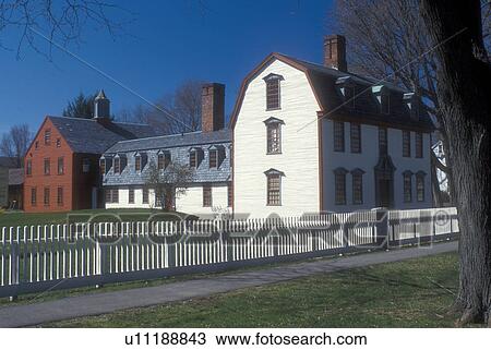 Massachusetts, Deerfield, The Berkshires, Dwight House in Historic Deerfield, Massachusetts in the spring. View Large Photo Image Stock Image - Massachusetts, Deerfield, The Berkshires, Dwight House in Historic Deerfield, Massachusetts in the spring.. Fotosearch