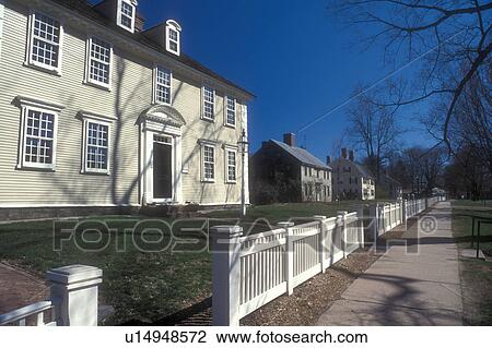 Massachusetts, The Berkshires, Deerfield, Historic colonial homes along Main Street in Historic Deerfield, Massachusetts in the spring. View Large Photo Image Stock Image - Massachusetts, The Berkshires, Deerfield, Historic colonial homes along Main Street in Historic Deerfield, Massachusetts in the spring.. Fotosearch