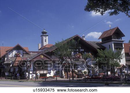Stock Photography -  Michigan, Frankenmuth Bavarian Inn Restaurant in the German Community of Frankenmuth.. Fotosearch