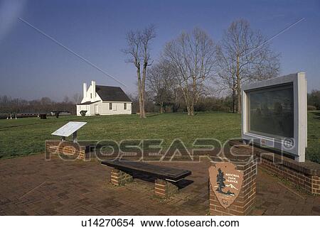 Picture -  Military Park, Fredericksburg, Virginia, Stonewall Jackson Shrine at Fredericksburg National Military Park in Fredericksburg in the state of Virginia.. Fotosearch