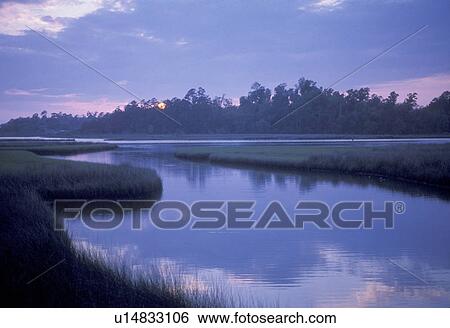 Mississippi, water, inlet, ocean, sea, sunrise, sunset, Sunset over The Gulf Islands National Seashore off the Gulf of Mexico. View Large Photo Image Stock Photograph - Mississippi, water, inlet, ocean, sea, sunrise, sunset, Sunset over The Gulf Islands National Seashore off the Gulf of Mexico. . Fotosearch