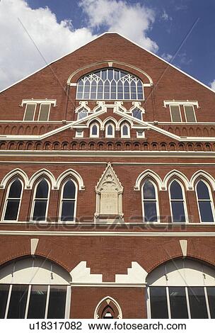 Stock Image -  Nashville, Ryman Auditorium, Country music, Tennessee, Ryman Auditorium former home of the Grand Ole Opry in Nashville in the state of Tennessee. . Fotosearch